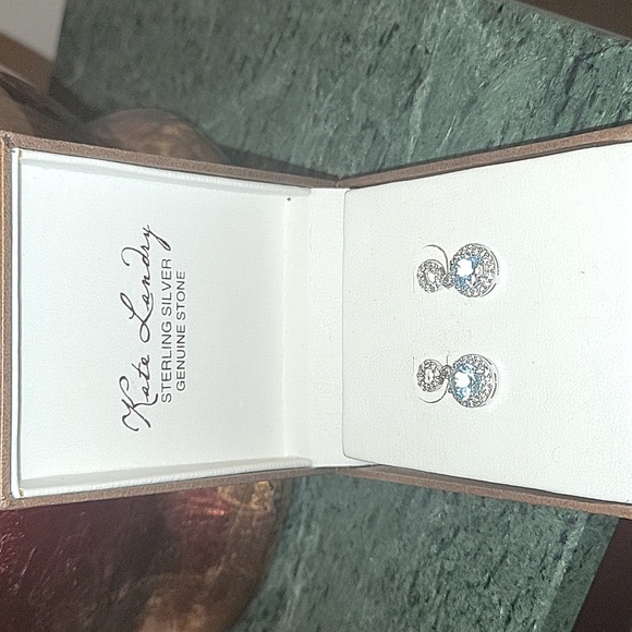 NWT Kate Landry Sterling Silver Gemstone Earrings - Picture 1 of 6